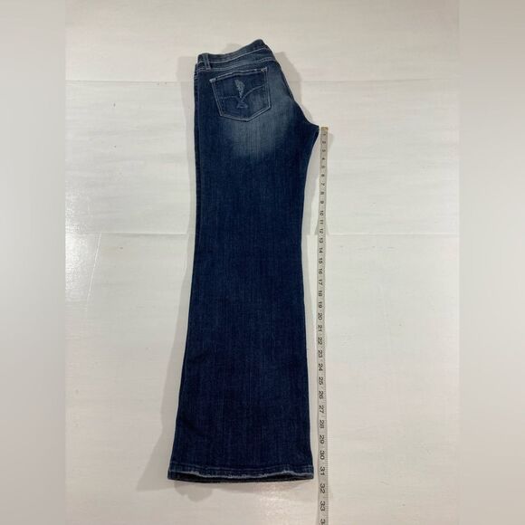 Vigoss Jeans Women’s 13 Blue Distressed London Bootcut Western #P2520J - Picture 12 of 13